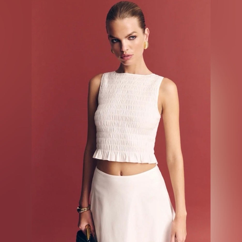 Reformation Cotton Sleeveless Top